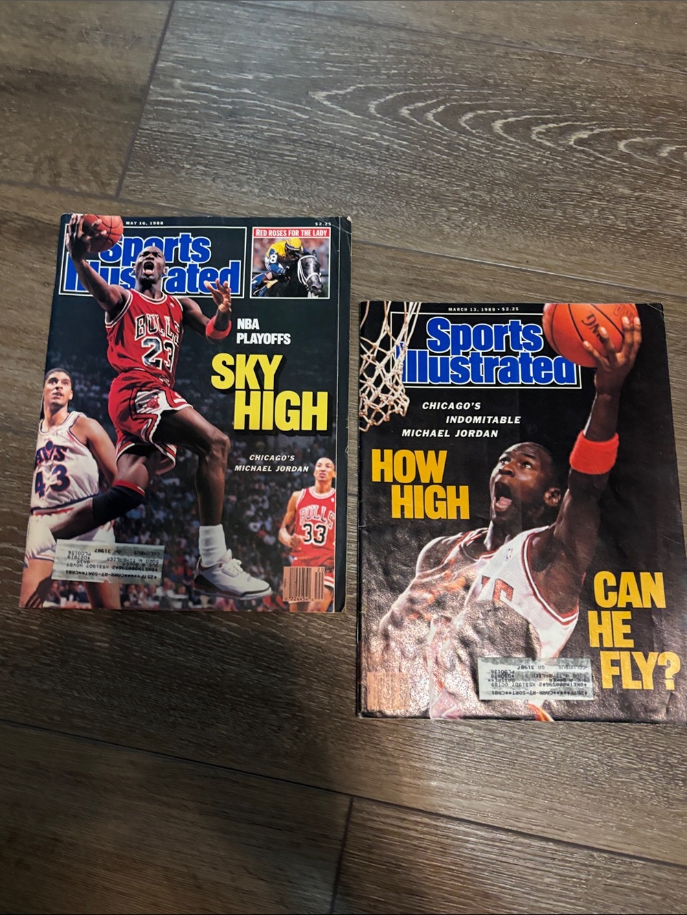 Sports Illustrated Swim Red and Black Michael Jordan NBA Playoffs Cover